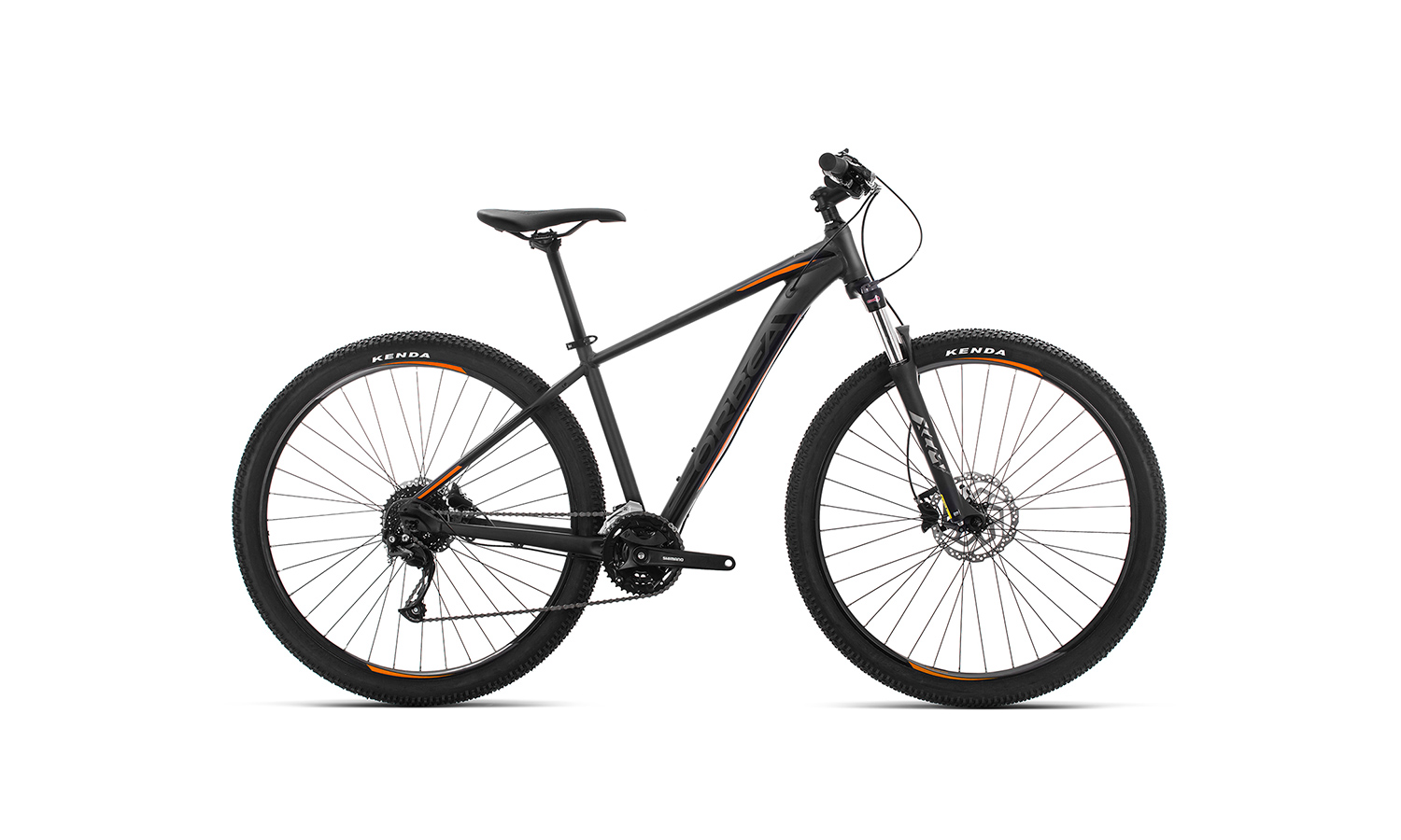 Фотография Велосипед Orbea MX 27 40 (2019) 2019 Черно-оранжевый